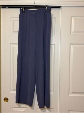 BCX Slate Blue  Wide-Leg Dress Pants